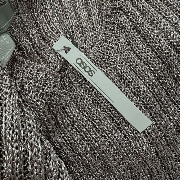 ASOS Ribbed Two-Piece Set in Light Gray - Picture 12 of 14